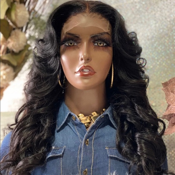 🌹New 22”Kaneeshia 4X4 LaceClosure 💯%Brazilian Human Hair Wig- 200% Density🌹 - Picture 3 of 10